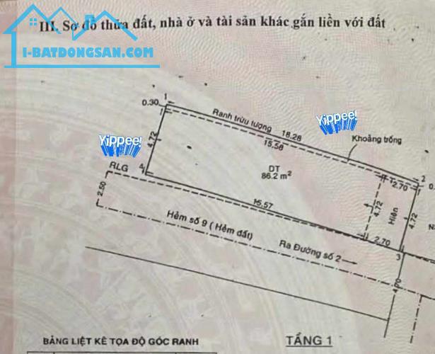 NHÀ NÁT, HẺM XE HƠI, Đường số 2, Trường Thạnh, 92m2 chỉ 4 tỷ 500. - 1