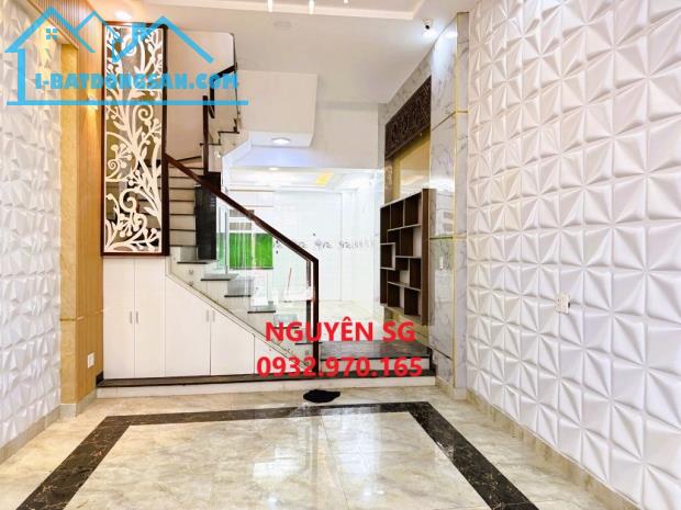 NHÀ TRỐNG GIAO NGAY - 4 TẦNG, DT 52 M2 (4 X 13), 7 CHỖ VÔ NHÀ, KHU PL VIP QUANG TRUNG, GV. - 2