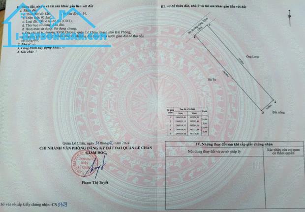 Bán đất phân lô 788 Thiên Lôi - Tăng Thiết Giáp, 96m, đường 10m, Giá 46.5 tr/m - 3