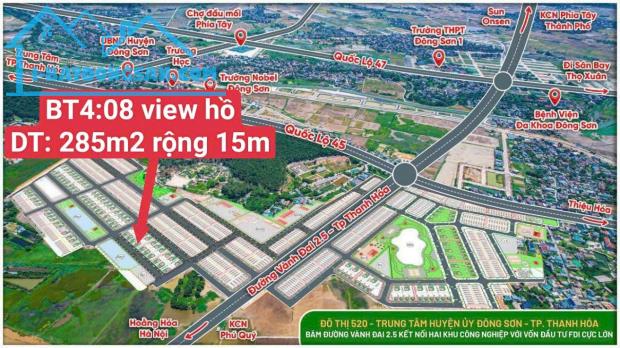 Siêu rẻ!! Lô biệt thự view hồ 285m2 TP Thanh Hóa cực hiếm dự án đẹp nhất Thanh Hóa giá chỉ - 4