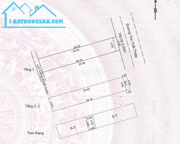 Bán nha Tôn Thất Thiệp nhiều hơn 10 PN Nhà mặt phố, mặt tiền Giá: 8,8 tỷ