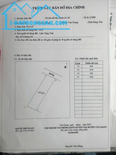 Bán đất Long Hưng, Văn Giang, Hưng Yên, 62m2, đường ô tô tránh, full thổ,2.x tỷ.0971320468 - 4