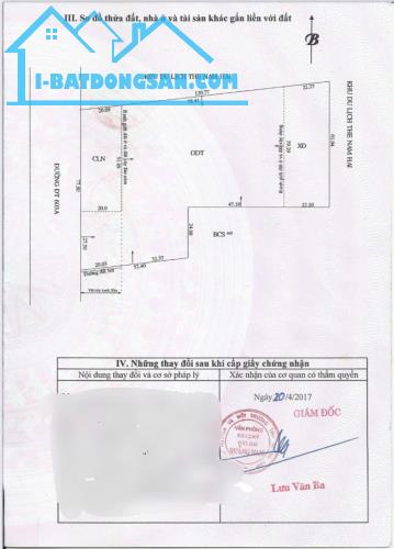 Cần bán lô đất nền 8000m2 mặt tiền đường lạc long quân.phường điện dương.thị xã điện bàn.q