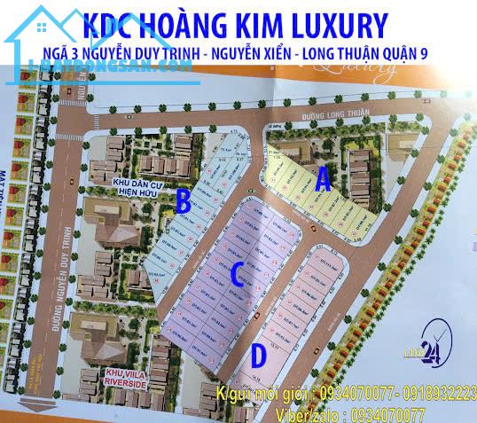 "Bán 2 lô đất dự án Hoàng Kim luxury - Nguyễn Duy Trinh quận 9. Vị trí nằm dự án Hoàng Kim - 5