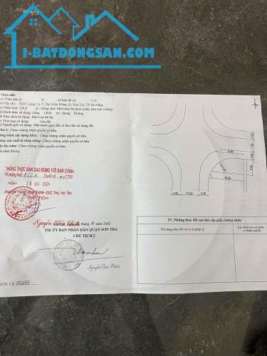 Mình cần bán lô đất 2 mặt tiền 10m5 Lý Nhật Quang , P. Nại Hiên Đông , Quận Sơn Trà ⭐⭐⭐⭐⭐