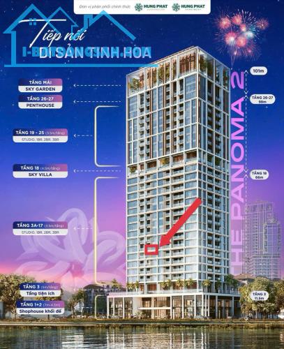 Chủ gửi bán căn 1PN+ view trực diện sông Hàn Sun Ponte chì 3tỷ6