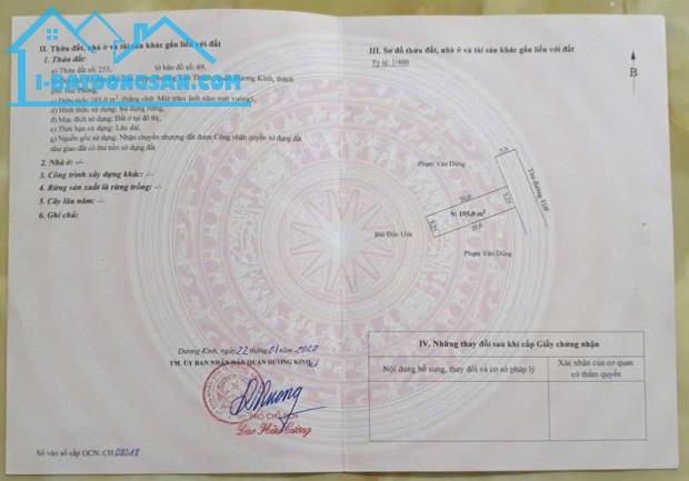 Bán đất Tân Thành - Dương Kinh - Hải Phòng