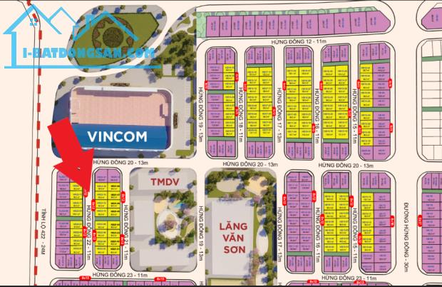 Bán Liền Kề Hừng Đông 22 Vinhomes Wonder City, sau tỉnh lộ 422