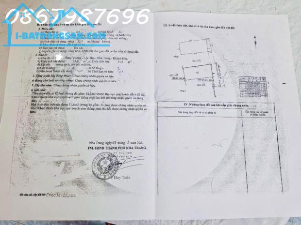 Bán nhà Hùng Vương - Lộc Thọ - TP Nha Trang. Giá rẻ - 3