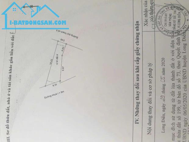 ĐẤT 2 MẶT TIỀN ĐƯỜNG QUY HOẠCH SỐ 9 LONG ĐIỀN - 2