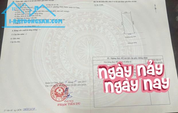 Bán nhà mặt đường ngã 4 Trại Lẻ - Nguyễn Tât Tố, 49m 1.5 tầng, Giá 6.3 tỉ, siêu hiếm - 4