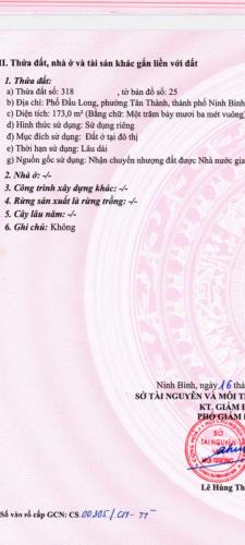 Chính chủ cần bán Nhanh Lô Đất Tại Ngõ 202 Đường Tây Thành - Phố Đẩu Long - Tân Thành - - 1