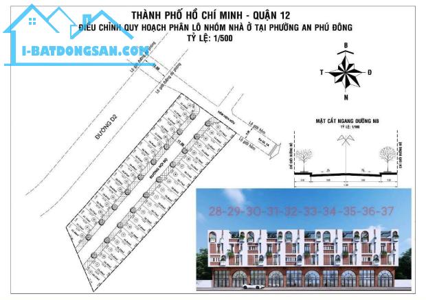 T15 - BÁN ĐẤT TẶNG NHÀ KHỦNG - ĐANG XÂY LỠ DỠ - ĐƯỜNG 12M -KHU PHÂN LÔ VIP -AN PHÚ ĐÔNG - 1