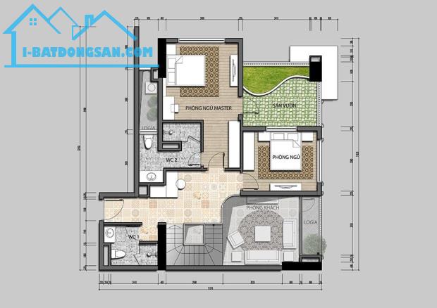 Penthouse sân vườn Iris garden - Mỹ đình ( bàn giao thô) Diên tích 185m2 Lh 0987106521