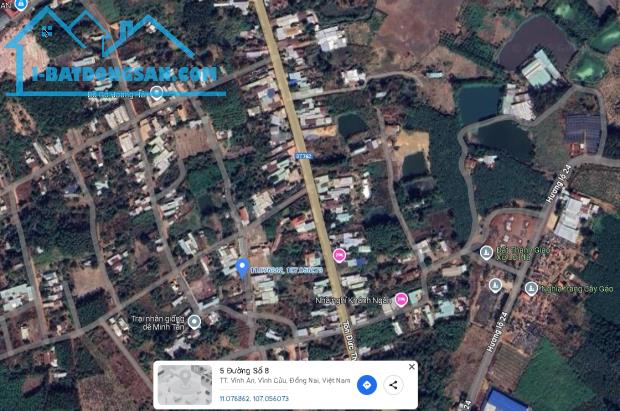 LÔ GÓC 2 MẶT TIỀN 5X35=135,8m2 ĐOÀN THỊ ĐIỂM Cặp DT762 VĨNH CỬU 460TR - 2