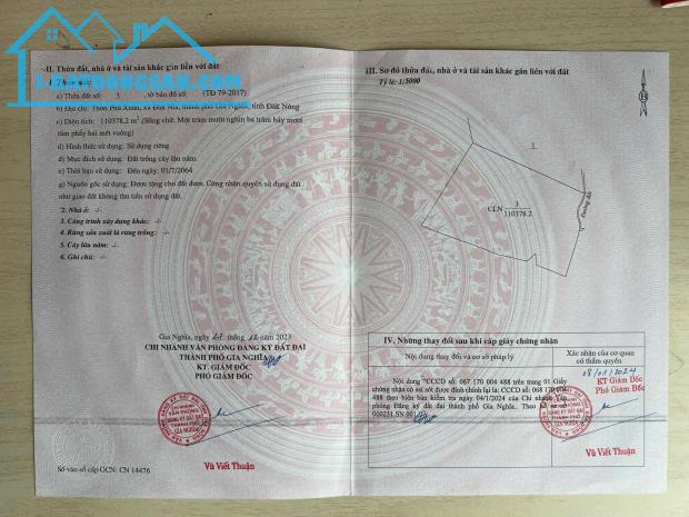 Hơn 11ha đất rẫy đẹp giá rẻ thuộc thành phố Gia Nghĩa tỉnh Đắk Nông - 2