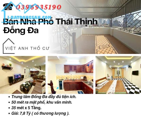 Bán nhà phố Thái Thịnh_An Sinh Đỉnh Cao_50 Mét Ra Phố_35mx5T_Giá: 7.8 Tỷ_Lh: 0396935190.