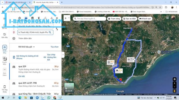 SIÊU RẺ BÁN 1048M2 ĐẤT (CÓ 2.3M ĐẤT THỔ CƯ) MẶT TIỀN ĐƯỜNG 329, XUYÊN MỘC - 1