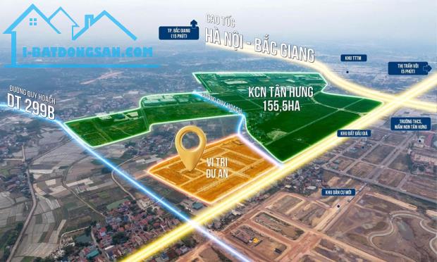 QUỸ HÀNG ĐỘC QUYỀN 2 TỶ/LÔ ĐẤT NỀN  BẮC GIANG - Sát Cạnh KCN 155ha TÂN HƯNG. - 2