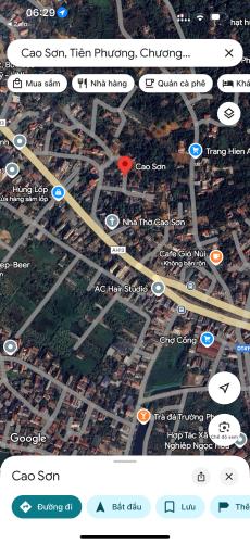 Bán 115m - đất cao sơn, Tiên Phương- Cach QL6 Chỉ 90M.oto vào tận đất