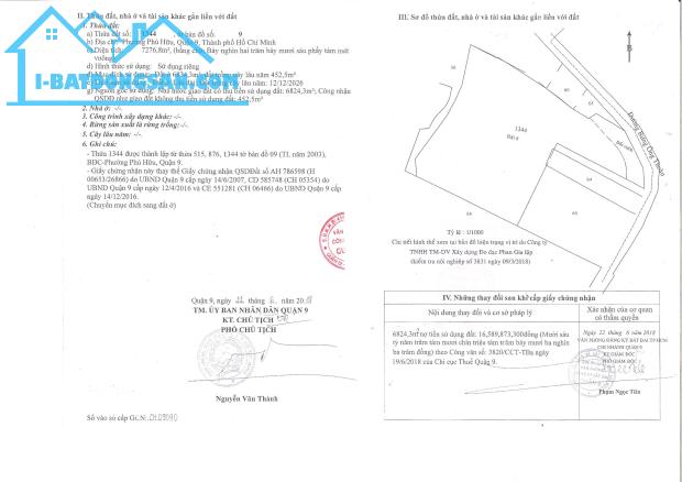 Bán 6.824 m2 đất thổ cư Quận 9 đường Bưng Ông Thoàn - 3