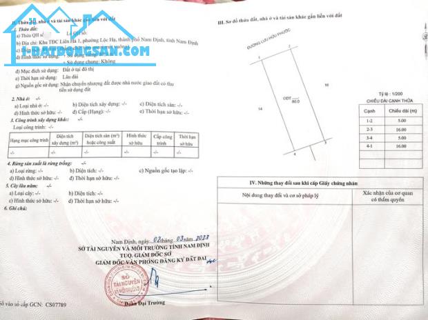 BÁN ĐẤT MẶT ĐƯỜNG LƯU HỮU PHƯỚC 80M2 MẶT 5 ĐOẠN ĐẸP NHẤT GIÁ 6.5 TỶ - 3