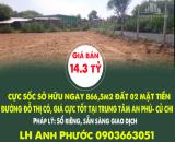 CỰC SỐC SỞ HỮU NGAY 866,5m2 ĐẤT 02 MẶT TIỀN ĐƯỜNG ĐỖ THỊ CÓ, GIÁ CỰC TỐT