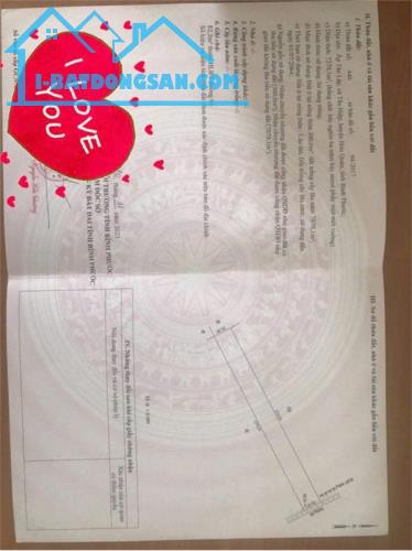 BÁN GẤP 7370M2 ĐẤT Ở THỔ CƯ QUỐC LỘ 14 - HỚN QUẢN - BÌNH PHƯỚC - 4.8 TỶ - SỔ ĐỎ - 2