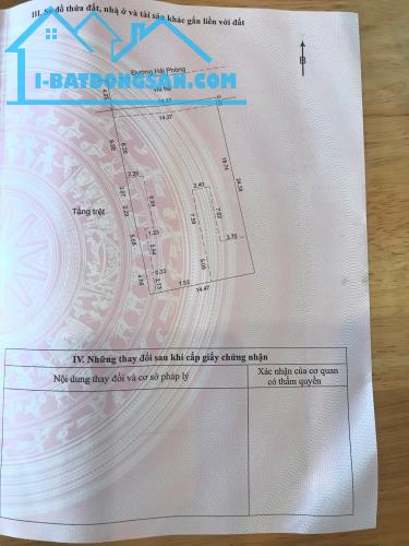 CHÍNH CHỦ CẦN BÁN CẦN BÁN NHANH ĐẤT & NHÀ MẶT TIỀN ĐƯỜNG HẢI PHÒNG, ĐÀ NẴNG.