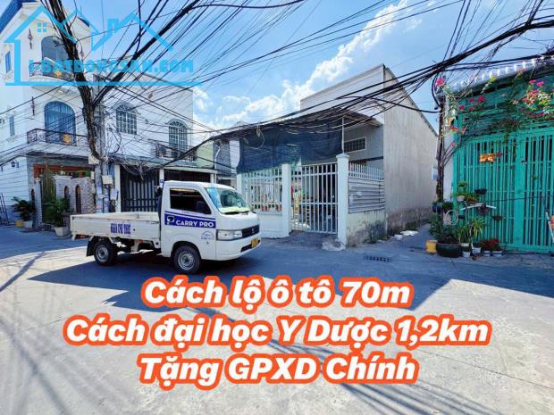 Nền 100m2 ODT xây trọ định cư hẻm nhánh Liên Tổ 3-4 NVC cách Đại Học Y Dược 1km - 4