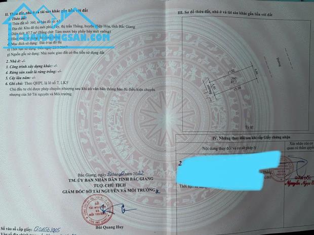 Bán lô đất khu đô thị phía Tây thị trấn Thắng, Hiệp Hoà, Bắc Giang - 4