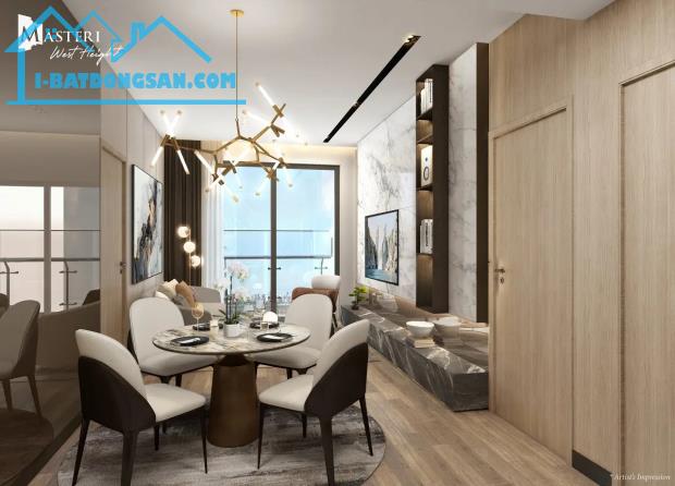Masteri West Hight - 2PN 62m2 Bếp Giấu Chữ U - Sẵn Sổ Giao Dịch Ngay Chỉ 4 Tỷ 8 Thương - 2