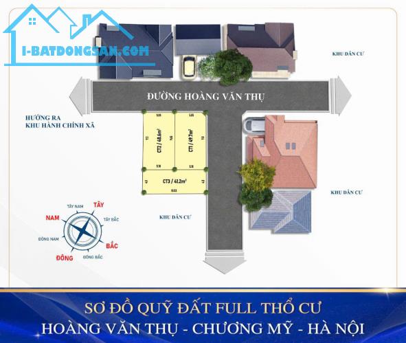 cc  gửi em bán DT; 49,7m full tại xã hoàng văn thụ CM -HN giá nhỉnh tỷ xíu ô tô thông