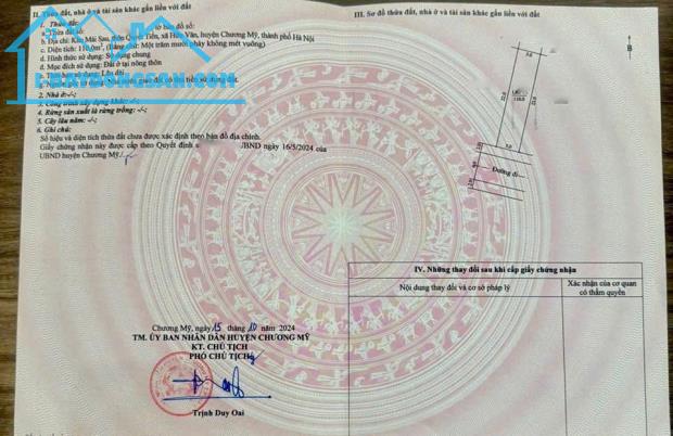 Quanh 20tr/m  Đất Đấu Giá xã Hữu Văn- Chương Mỹ giá lanh quanh 20tr/m đầu tư sinh lời