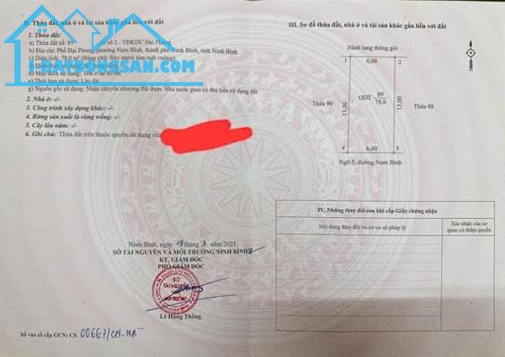 ⭐Chính chủ bán lô đất đẹp như mơ KĐT Nam Bình, TP.Hoa Lư, Ninh Bình, 0949123388
