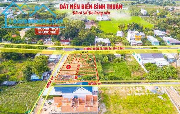 🔥 Đất biển sổ đỏ Bình Thuận, đường QH 29M, ra biển 5 phút, giá chính chủ. - 1