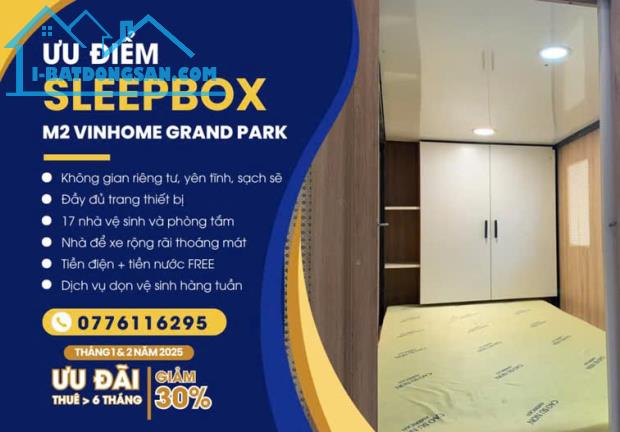 SLEEPBOX/ HỘP NGỦ/ DORM/ TRỌ/ KTX/ KÝ TÚC XÁ CAO CẤP CHO NGƯỜI ĐỘC THÂN KHAI TRƯƠNG TRONG - 3