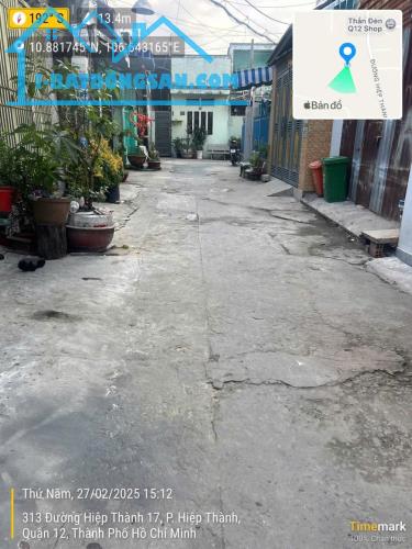 CHỦ GỬI: NHÀ HIỆP THÀNH Q12, 4x16m, C4, 2PN, CHỈ 1TY880 - 4