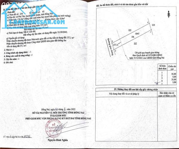 Giá siêu hời 820 triệu đã sở hữu ngay lô đất nền tại Phú Tân, Định Quán, Đồng Nai - 1