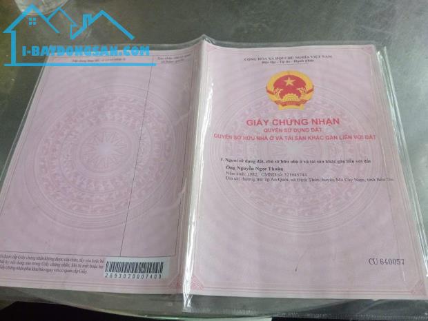 Cần Bán Nhanh Lô Đất mặt tiền Huyện lộ 18 Định Thủy, Phước Hiệp, Mỏ Cày Nam, Bến Tre