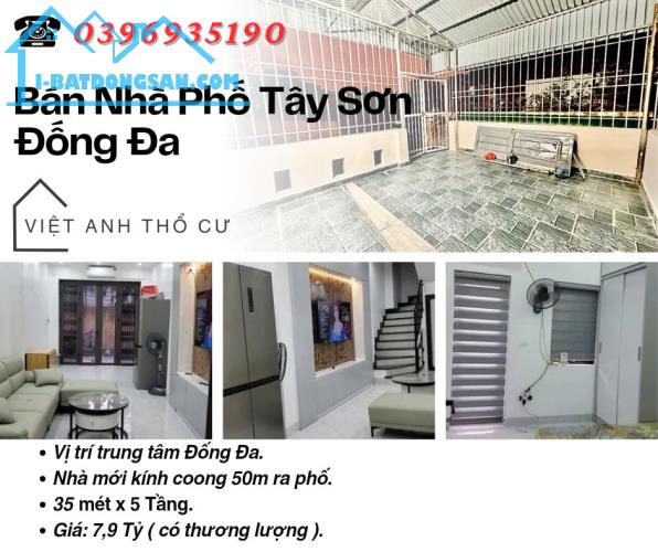 Bán nhà phố Tây Sơn_Ngõ To Như Phố_Trung Tâm Đống Đa_32mx5T_Giá: 7.2 Tỷ_Lh: 0396935190