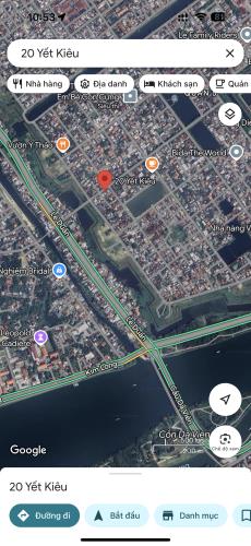 Bán đất 169,7m2 mặt tiền 20 Yết Kiêu, phường Thuận Hoà, Quận Phú Xuân, ngay nội thành Huế