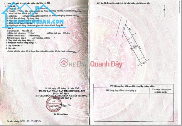 Chính chủ Cần bán nhà đô thị Xuân Canh, Nam Từ Liêm, Hà Nội. LH 0982213350