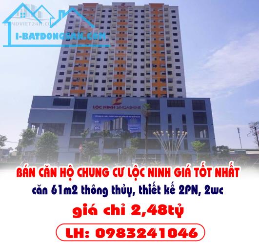 BÁN CĂN HỘ CHUNG CƯ LỘC NINH GIÁ TỐT NHẤT