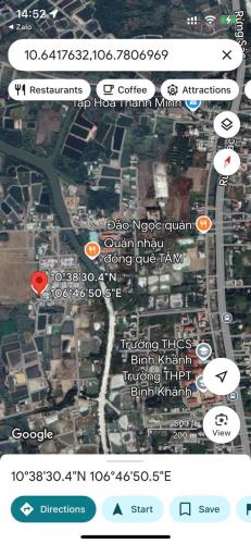 Bán lô đất đường Trần Quang Quờn, Xã Bình Khánh, Cần Giờ