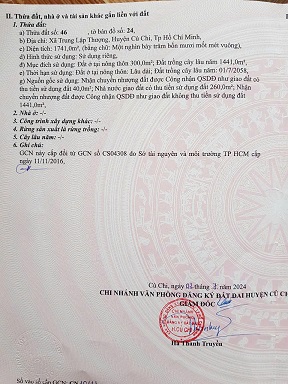 Chính chủ bán 1741m2 Đất vườn Củ Chi , HCM - 1