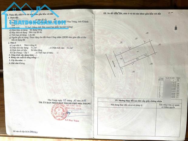 Bán Đất Tặng Nhà Hẻm Lê Hồng Phong - Phước Hải, dt 73m, ngang 5m nở hậu đẹp,giá chỉ  2,3ty - 2