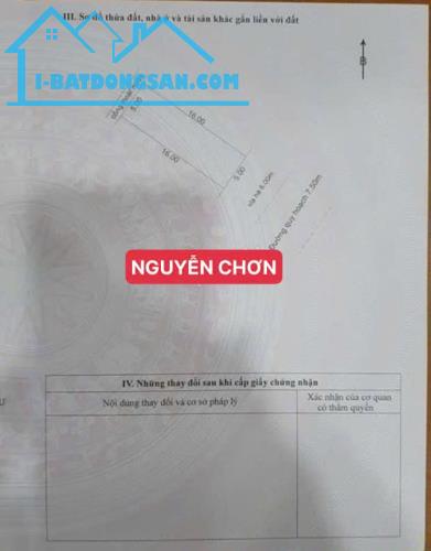 BÁN ĐẤT MT ĐƯỜNG NGUYỄN CHƠN-HOÀ MINH, LIÊN CHIỂU