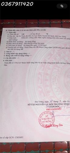 Bán lô đất 4.021m2 mặt tiền 10m Quốc Lộ 91B Thị trấn An Lạc Thôn, Kế Sách, Sóc Trăng - 1