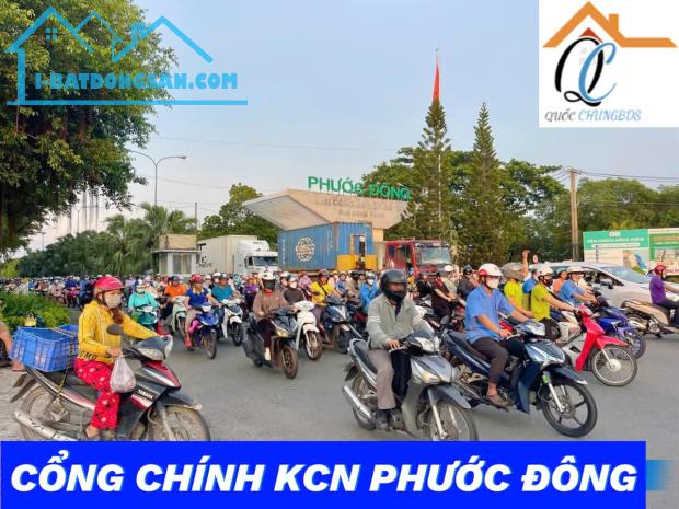 Chính chủ gửi bán lô đất ngay sát KCN Phước Đông - 5.539m2 - 52x100m. Giá chỉ 6. X tỷ, TC